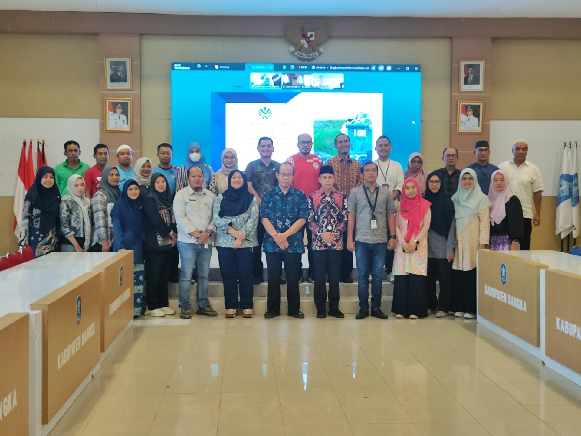 Rakor Bersama Kementerian LH, Pemkab Bangka Dorong Perubahan Perilaku Warga