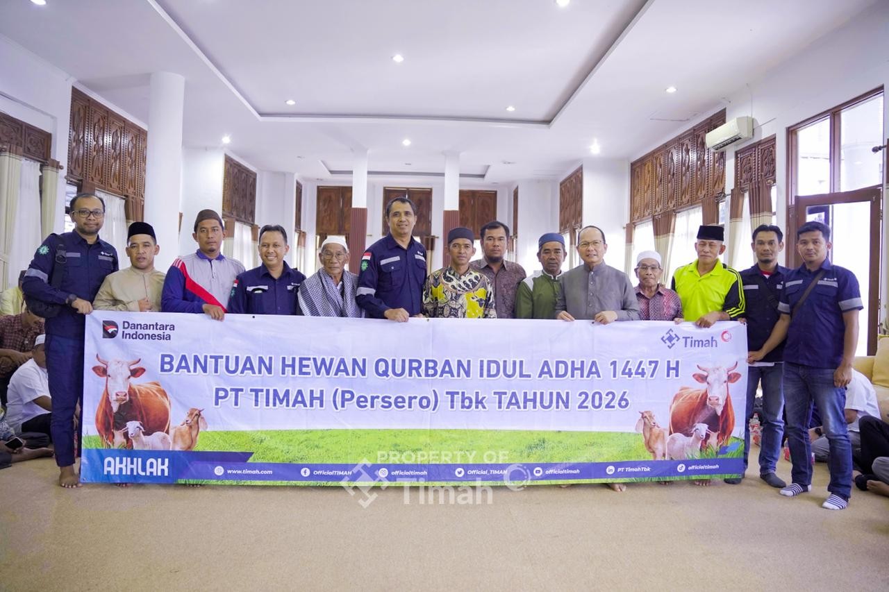 PT Timah Tebar Hewan Kurban di Bangka Tengah, 20 Masjid Kebagian Sapi Iduladha