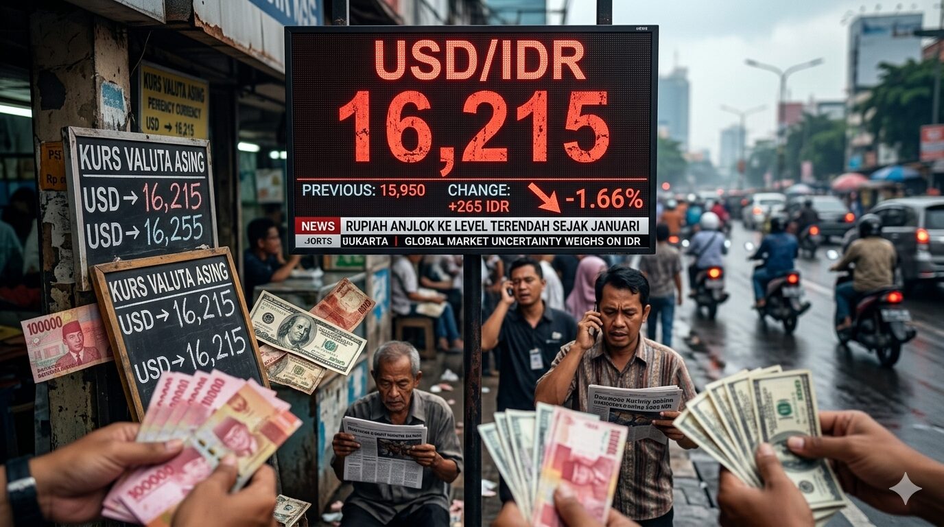 Rupiah Tembus Rp18.000 per Dolar AS, Rekor Terlemah Sepanjang Sejarah