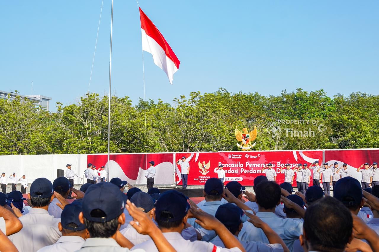 Pancasila Jadi Kompas Kerja, PT Timah Gelar Upacara Serentak di Berbagai Daerah