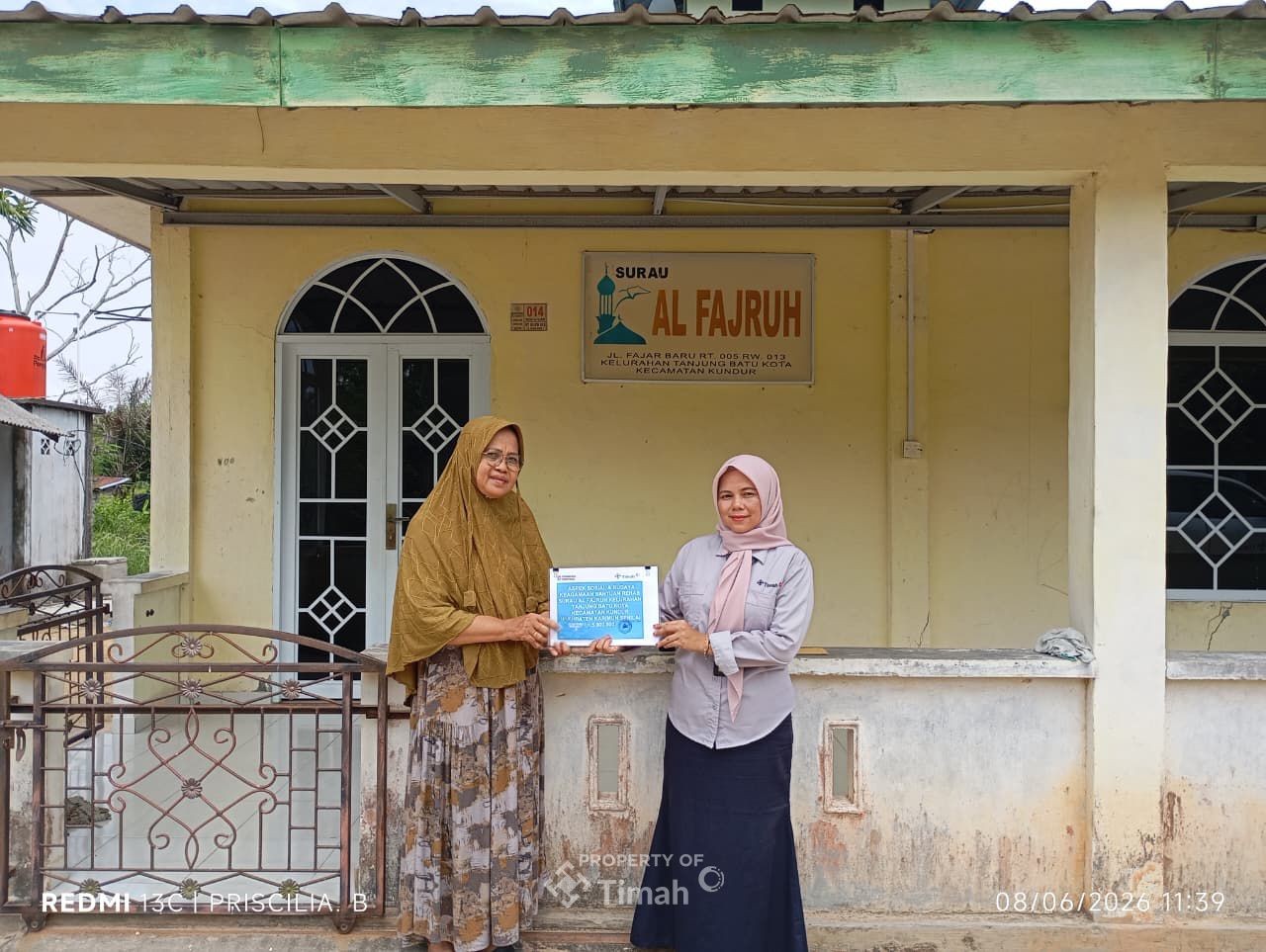PT Timah Bantu Renovasi Musala Al Fajruh, Warga Kundur Kini Lebih Nyaman Beribadah