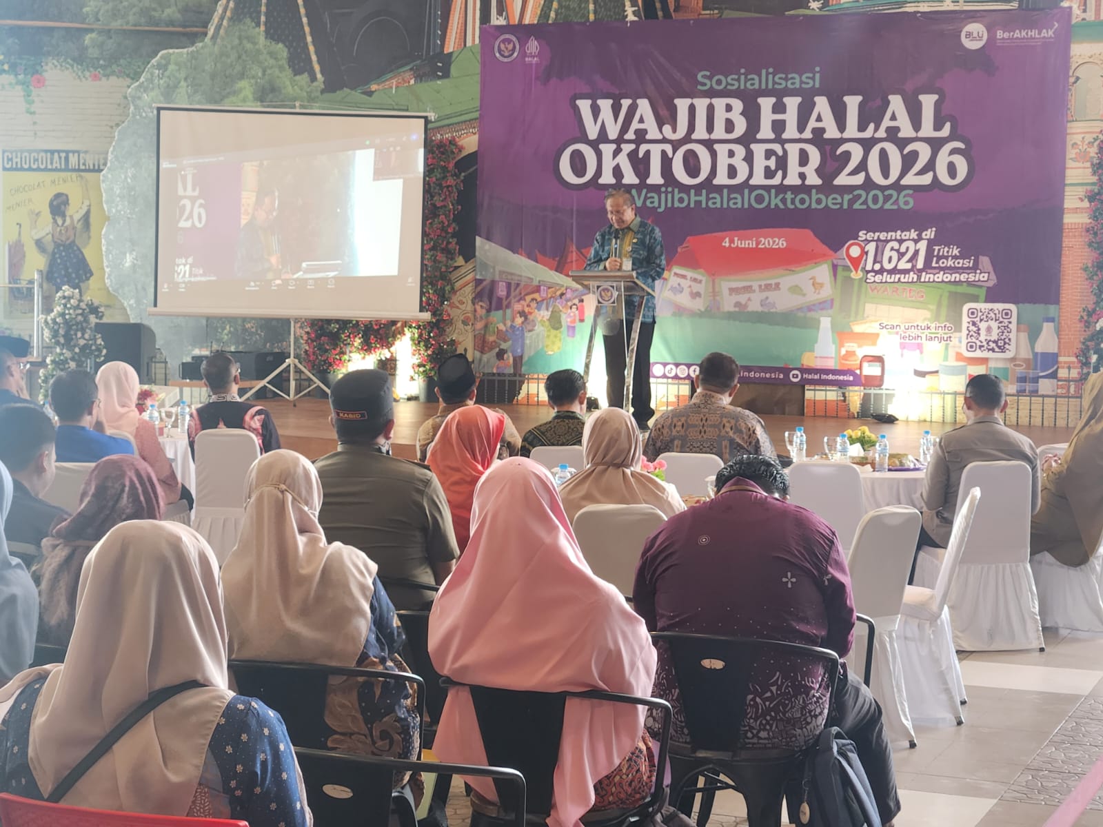 Asisten Perekonomian dan Pembangunan Hadiri Sosialisasi Wajib Halal 2026 di Pangkalpinang, Dorong UMKM Segera Urus Sertifikasi