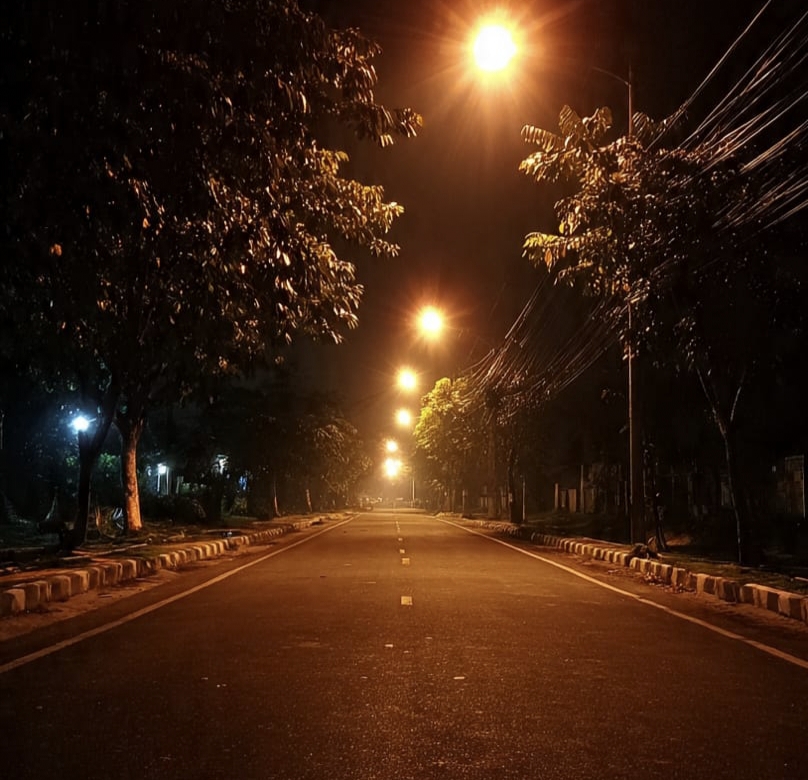 Jalan Kulur-Lubuk Besar Gelap Gulita, Warga Keluhkan Kecelakaan Kerap Terjadi