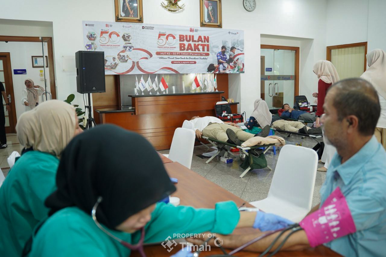 HUT ke-50, PT Timah Kumpulkan 576 Kantong Darah untuk Masyarakat