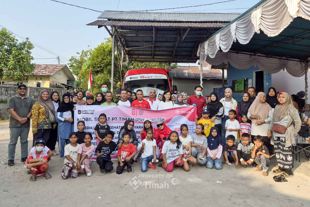 PT Timah Gelar Pengobatan Gratis di Air Rayak, 131 Warga Periksa Kesehatan