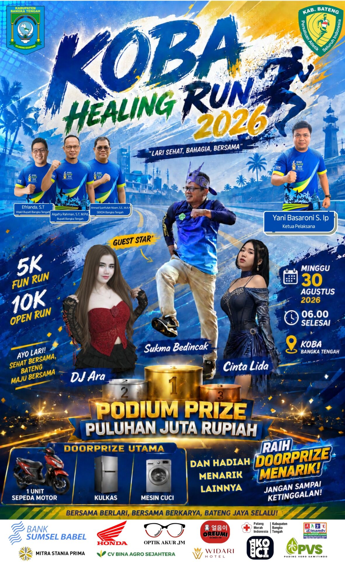 1.000 Pelari Siap Kuasai Koba, Healing Run 2026 Bawa Misi Sport Tourism
