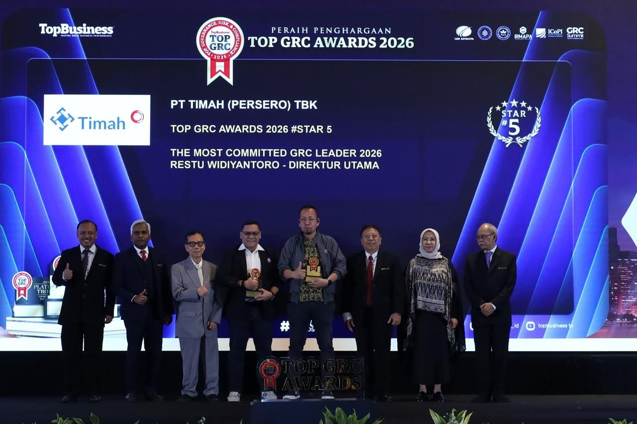 PT Timah Raih Dua Penghargaan TOP GRC Awards 2026