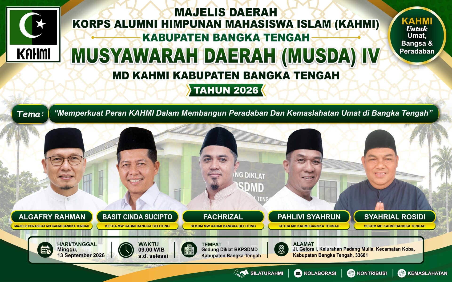 Musda IV KAHMI Bangka Tengah Digelar, Momentum Tentukan Arah Organisasi