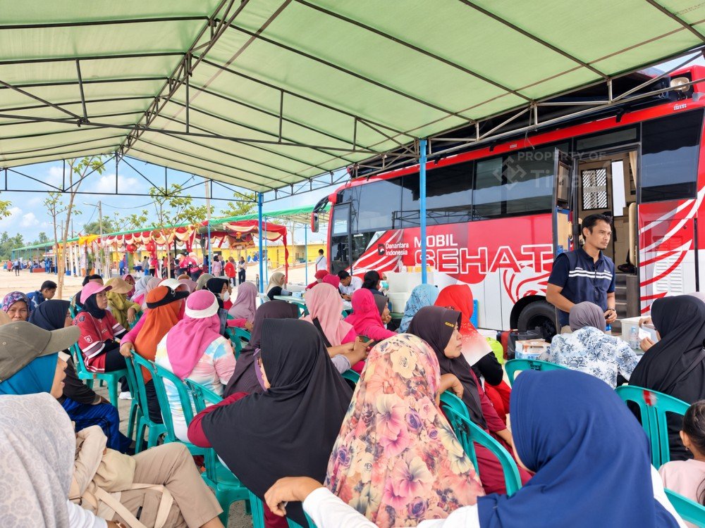 Senam di Boozem, Warga Mentok Sekalian Cek Kesehatan Gratis