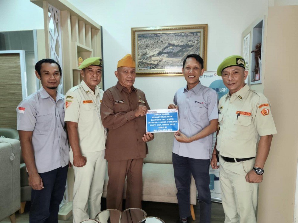Jelang Hari Pahlawan, PT Timah Salurkan Tali Asih untuk 82 Veteran di Babel