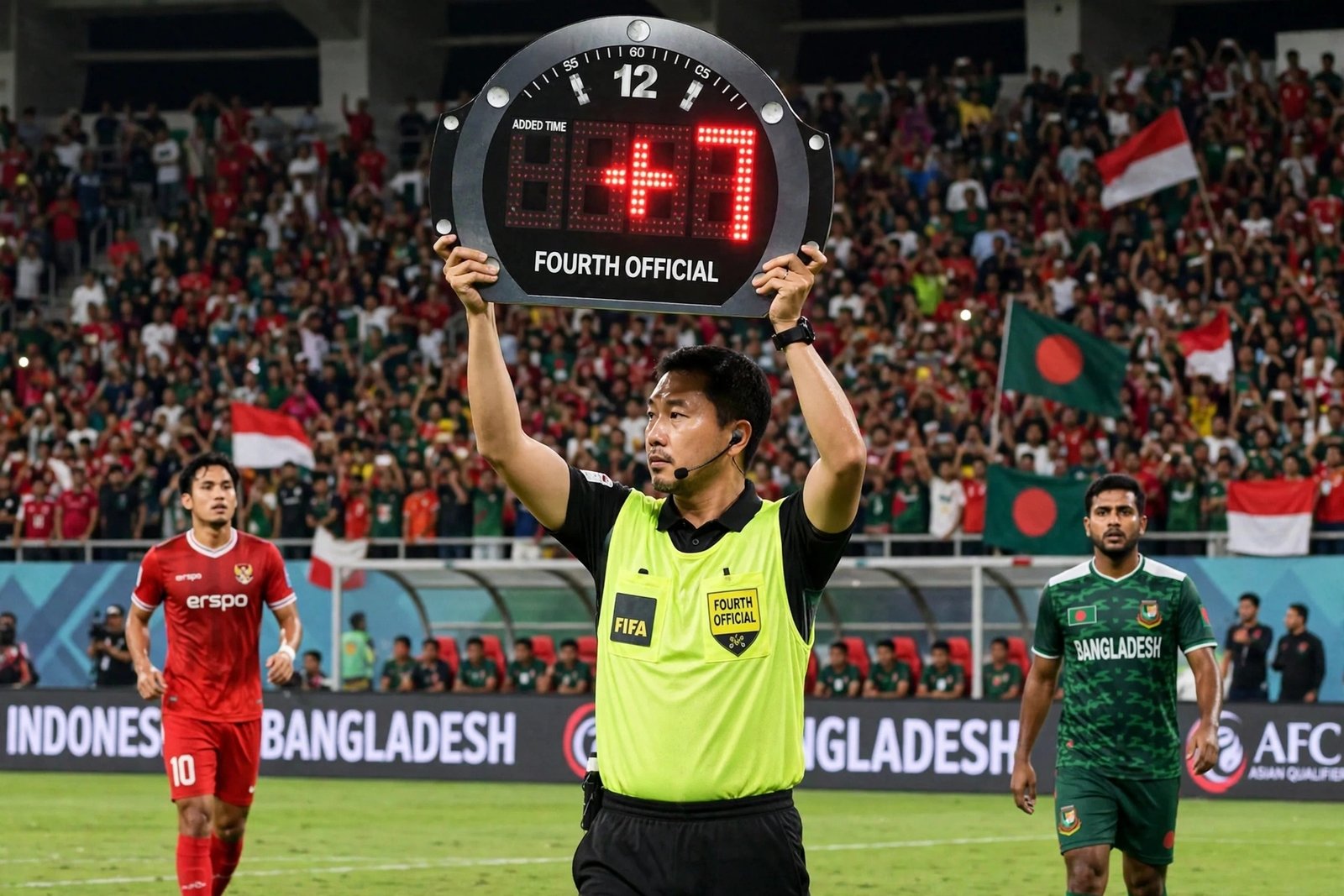 Drama Injury Time Indonesia vs Bangladesh: Dari +2 Menit Berubah Jadi +7, Ini Penjelasannya