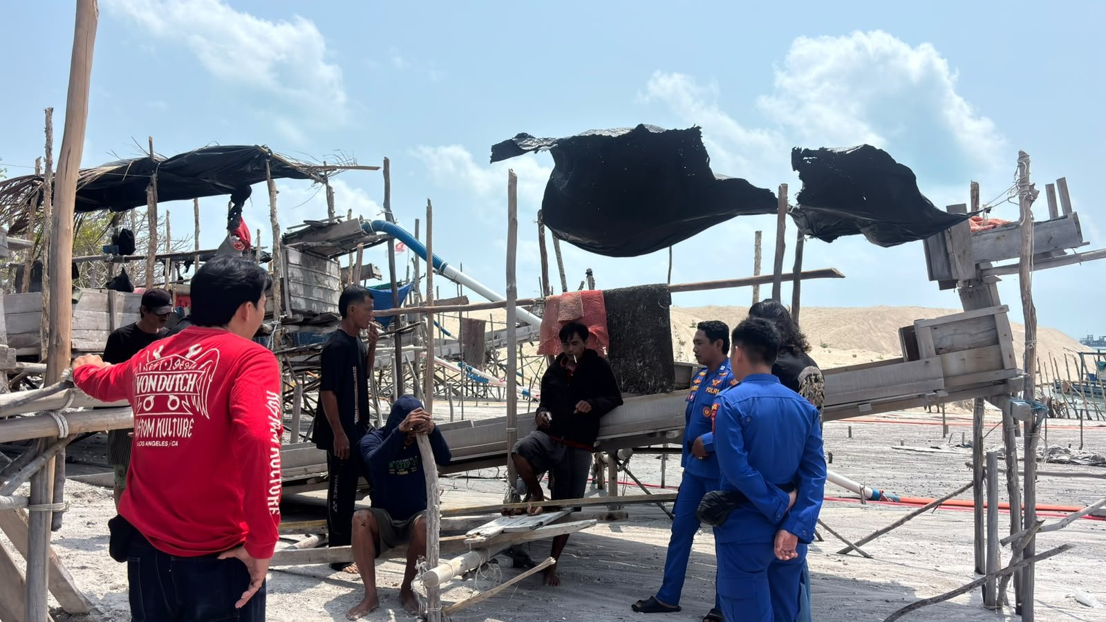 Ponton Tambang Ditemukan di Luar IUP PT Timah, Polisi Hentikan Aktivitas di Muara Air Kantung