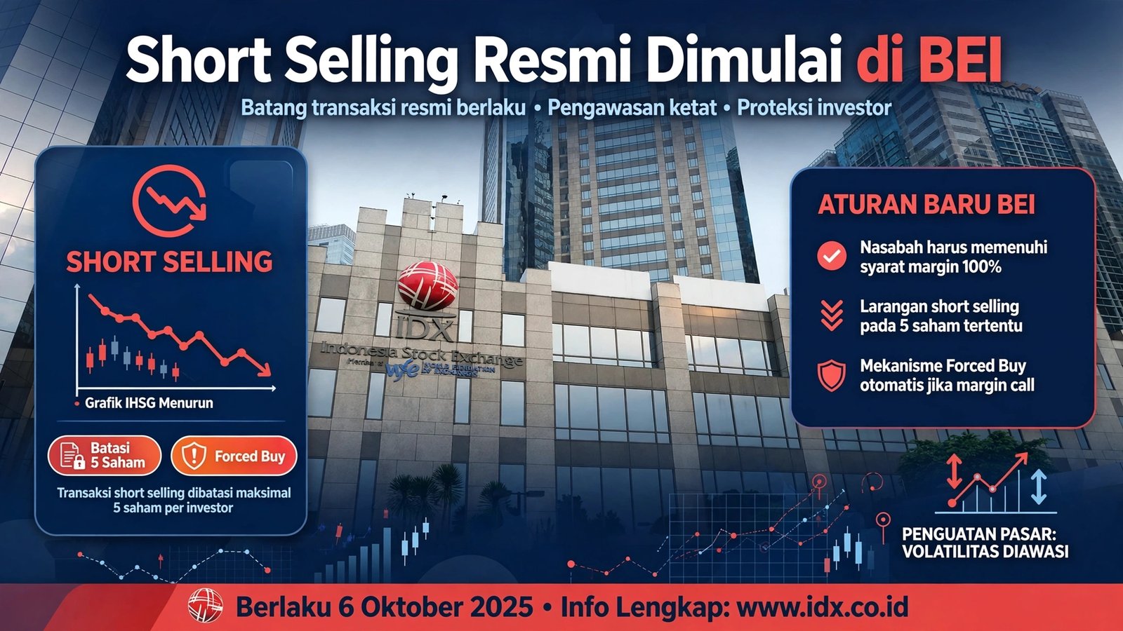 Short Selling Resmi Dimulai, BEI Batasi Transaksi dan Siapkan Forced Buy