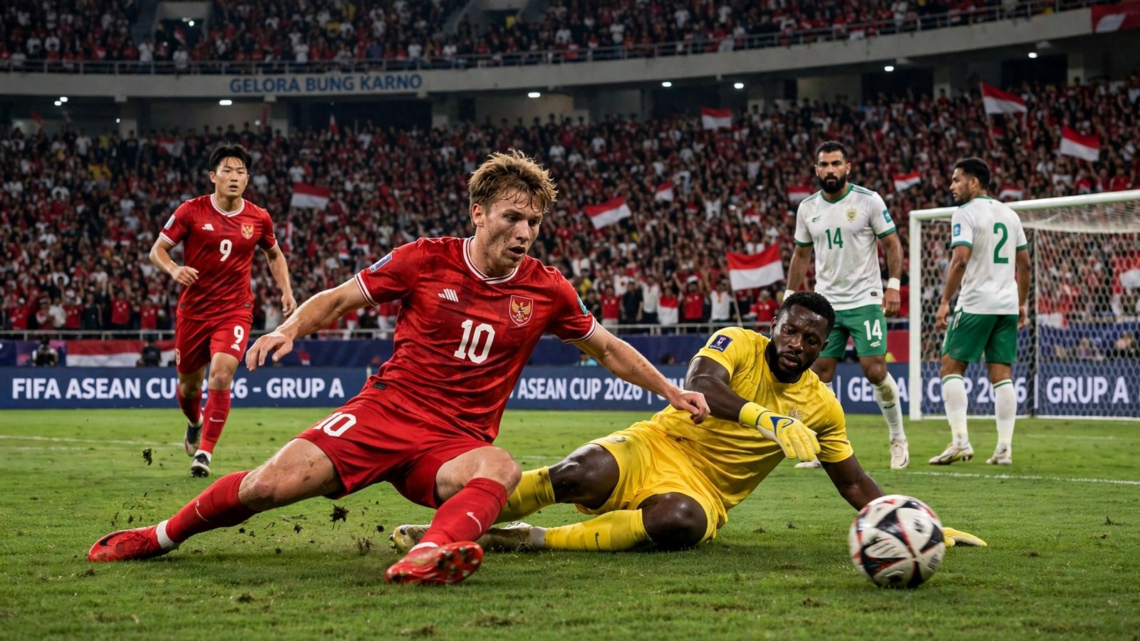 Indonesia Gagal Menang di Waktu Normal, Thailand 10 Pemain dan Laga Lanjut Extra Time