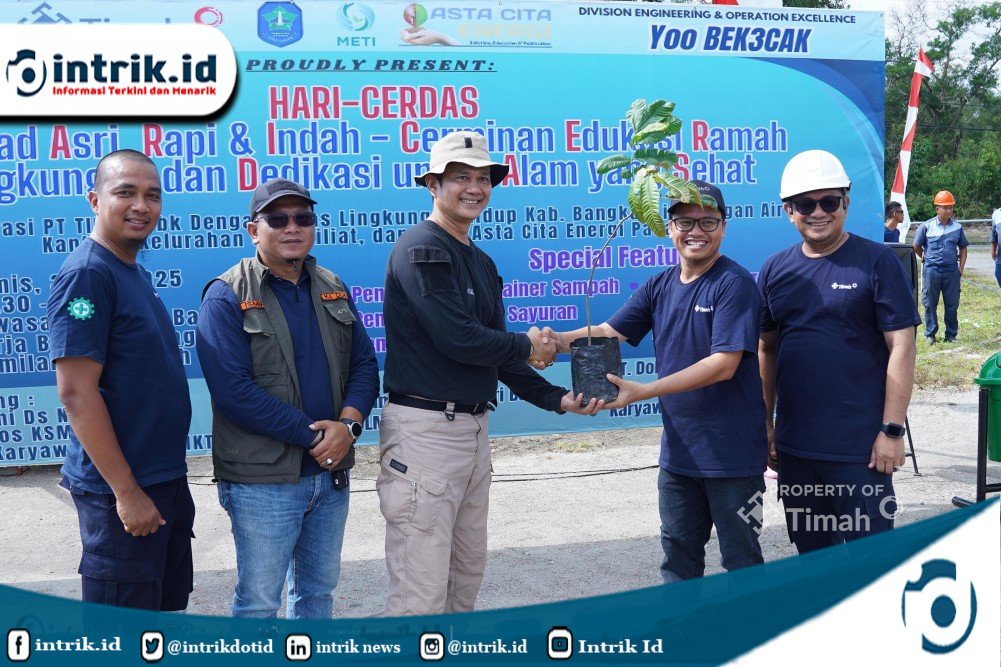 KSM Resam Terima Bibit Buah-buahan dari PT Timah | INTRIK.ID